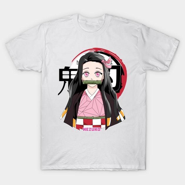 Cute Nezuko - Demon Slayer - Kimetsu no Yaiba T-Shirt by Silvercrowv1